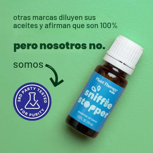 Vista 5 de KidSafe mezcla de aceites esenciales sin diluir para tratar el resfrío, de grado terapéutico, Transparente