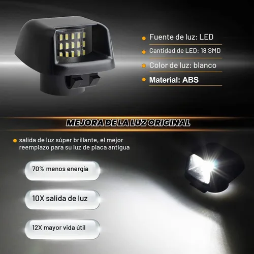 Vista 2 de Luz LED de matrícula para Nissan Frontier Navara D40 Titan Armada Xterra
