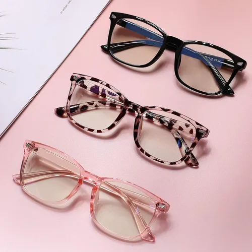 Vista 3 de COASION Gafas de pantalla azul para niños de 3 a 12 años, paquete de 3 gafas de bloqueo de luz azul para niñas y niños, anteojos falsos