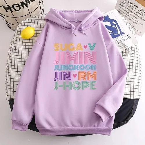 Vista 2 de Sudadera con capucha Kpop Jungkook Suga Jimin V RM