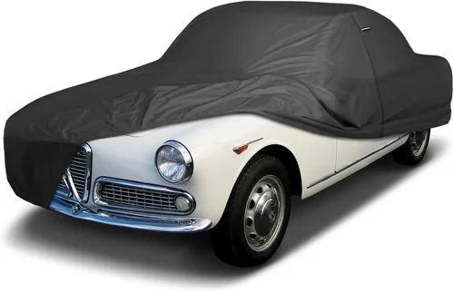 Vista 25 de iCarCover Funda de automóvil personalizada de alta calidad para Alfa Romeo 147 2002-2007, resistente, impermeable, para todo tipo de clima, lluvia