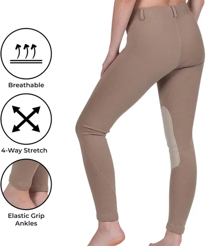 Vista 2 de ELATION Pantalones de equitación para mujer etiqueta roja fáciles de poner