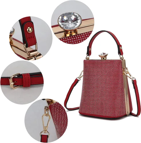 Vista 6 de MKF Collection Cartera de mano para mujer, bolso pequeño