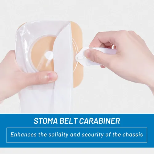 Vista 5 de Cinturón de ostomía, cintura ajustable de dos piezas, cinturón de colostomía Cintura de estoma ajustable, soporte postoperatorio, diseño