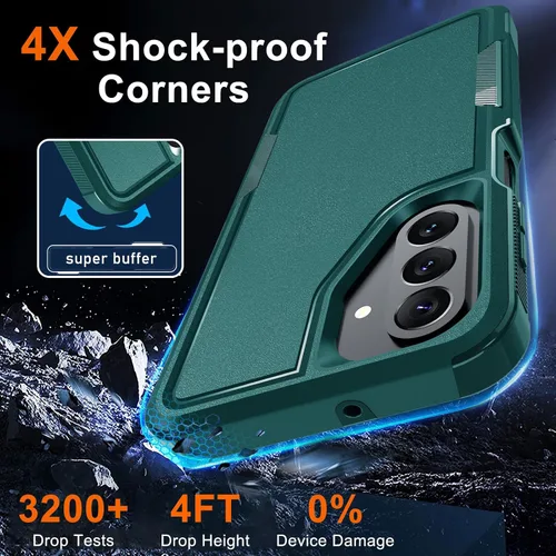 Vista 2 de Funda para Samsung Galaxy A26, de Cuerpo Completo Resistente de Servicio Pesado a Prueba de Golpes Funda Protectora para Teléfono con Correa