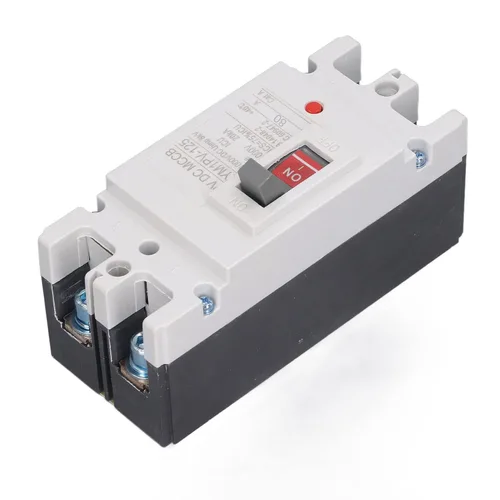 Vista 6 de Hilitand Disyuntor miniatura 1000V 80A 2 polos MCCB DC Solar batería aislador interruptor instalación de carril DIN