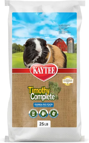 Vista 14 de Kaytee Timothy Complete - Alimento para conejillo de indias, fabricado con heno Timothy, alto en fibra, apoya la salud dental y la digestión