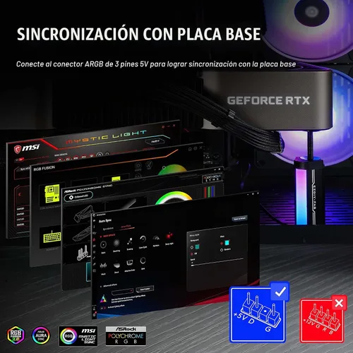 Vista 2 de EZDIY-FAB Soporte de soporte de GPU,Soporte de tarjeta gráfica ARGB de 5V 3PIN, Soporte de soporte de GPU altura ajustable,Soporte de aluminio