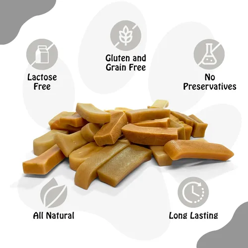 Vista 2 de PIMA - Masticables de queso canino, masticables naturales de yak para perros de 55 libras o más, masticables de queso de yak sin lactosa