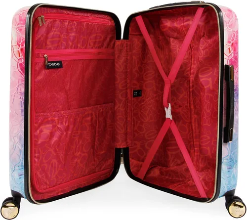 Vista 5 de bebe Kylie - Juego de maleta giratoria de 3 piezas para mujer, gradiente de cristal, Gradiente de vidrio, Kylie - Juego de maleta giratoria de 3