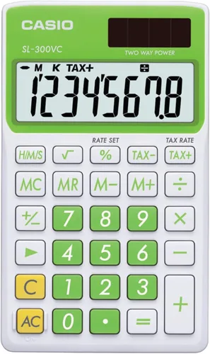 Vista 6 de Calculadora estándar Casio Inc. sl-300vc-pk, Azul