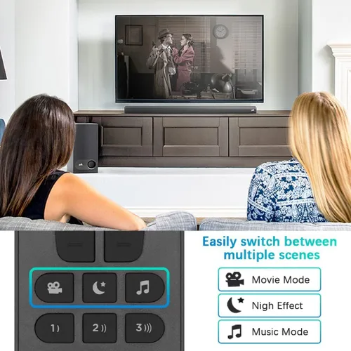 Vista 4 de Mando a distancia universal de Polk Audio para barra de sonido Signa S1, S2, S3, S4 ultradelgada
