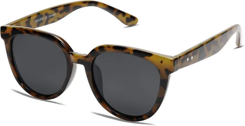 Vista 3 de SOJOS Gafas de sol redondas polarizadas para mujer, estilo moderno, protección UV, lentes de sol SJ2175, Varios