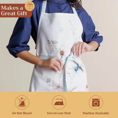 Vista 126 de Maison d' Hermine Delantales para mujer con bolsillo, 100% algodón (27.50 x 31.50 pulgadas)