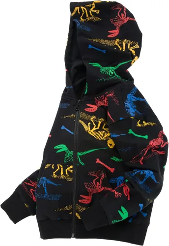 Vista 7 de TLAENSON Sudaderas con capucha de dinosaurio para niños y niñas, sudadera con capucha para niños pequeños