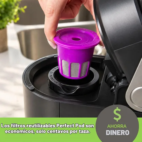 Vista 3 de Perfect Pod Café Flow - Cápsulas de filtro de café reutilizables K-Cup