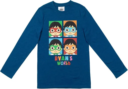 Vista 4 de RYAN'S WORLD Paquete de 2 camisetas Red Titan para niños pequeños y grandes