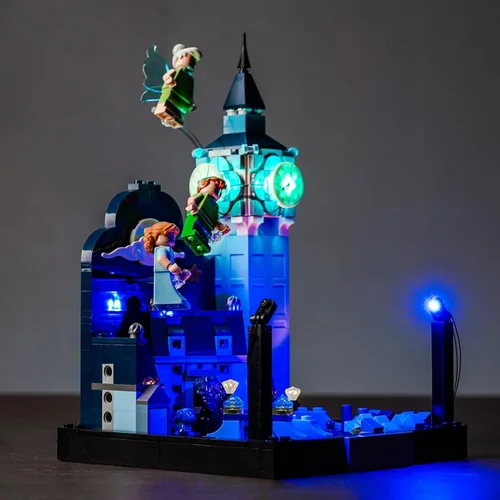 Vista 2 de LocoLee Kit de luces LED para LEGO Peter Pan y Wendy's Flight Over London 43232 para adultos (solo luces, sin modelos)