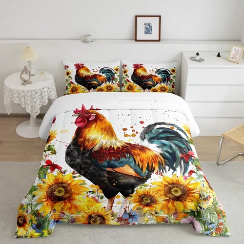 Vista 42 de Erosebridal - Juego de edredón Samurai, juego de ropa de cama al atardecer, edredón japonés de samurái cálido y suave, decoración de dormitorio