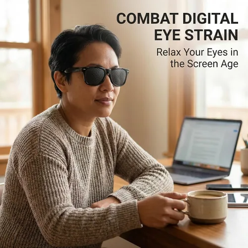 Vista 5 de New corr-ection aes,Fashionable Adjustment Glasses