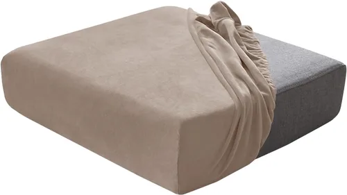 Vista 12 de Juego de fundas de cojín para asiento de sofá, fundas de cojín de terciopelo elástico, repuesto para cojines individuales con tela elástica Aguacate