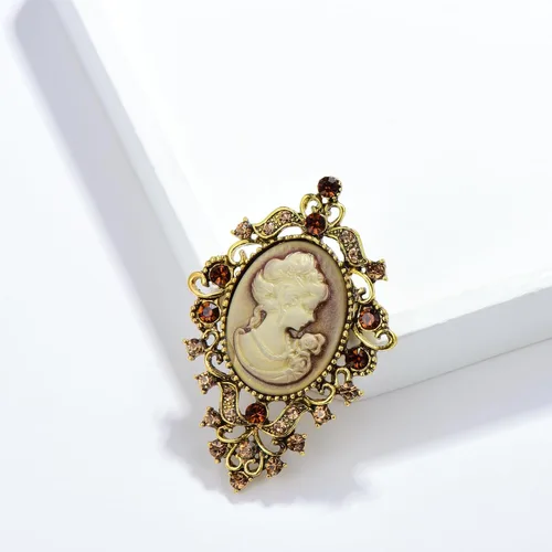 Vista 4 de Brooch Pin for Women Rhinestone Pearl Brooches Fashion Jewelry Gift for Girls