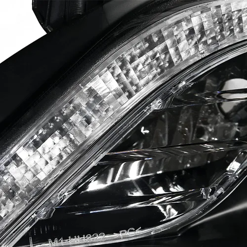 Vista 7 de SPEC-D TUNING Tira LED de faros delanteros de proyector negra compatible con Toyota Corolla 2011-2013, conjunto de faros delanteros izquierdo