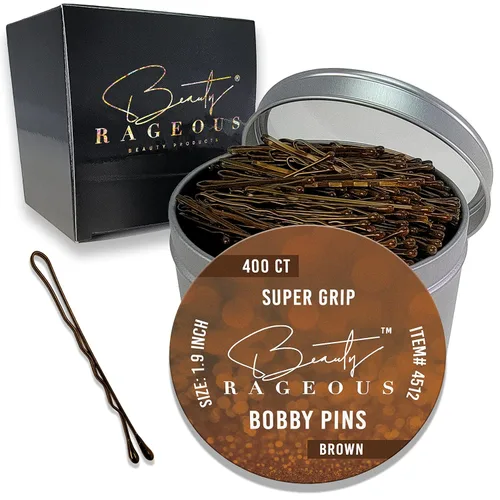 Vista 8 de Super Grip Bobby Pins - Alfileres para mujer de 1.9 pulgadas, fáciles, seguros, para todo tipo de cabello, práctica lata reutilizable