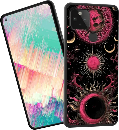 Vista 13 de Funda delgada para Google Pixel 4 XL, funda delgada de silicona de TPU suave a prueba de golpes para Google Pixel 4 XL, cruz negra