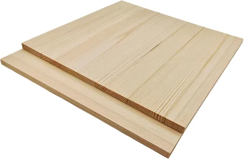 Vista 16 de 6 piezas de bloques cuadrados de madera sin terminar para manualidades, tablas de madera de pino en blanco de 15x15x1 centímetros, para tallado