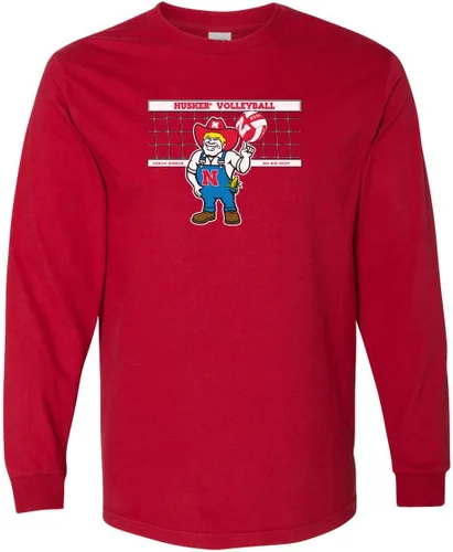 Vista 13 de CornBorn Elige tu diseño - Camisetas de manga larga de voleibol de Nebraska