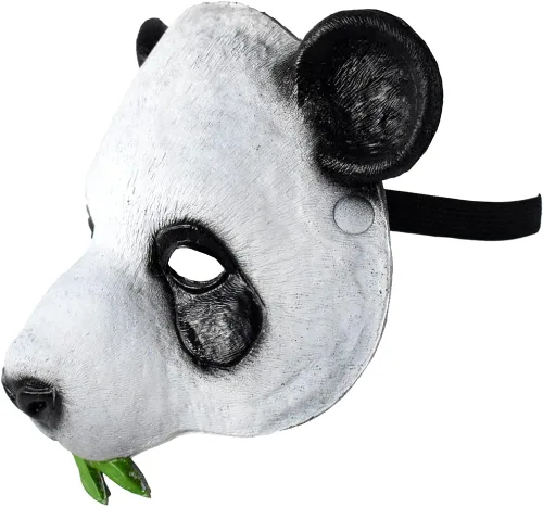 Vista 5 de Máscara de accesorio de disfraz de oso panda de espuma