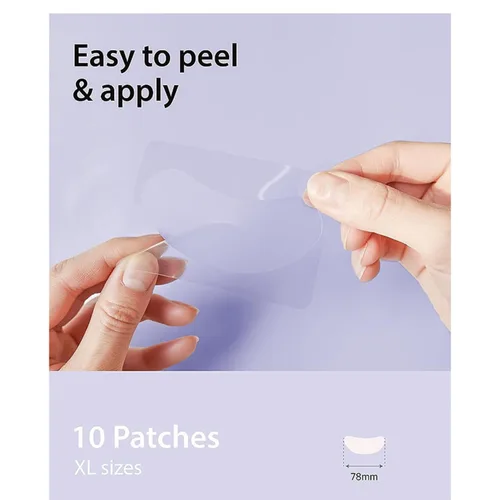 Vista 4 de MADECA DERMA Ready Cure Patch Flexible (XL, 3.071 in, 10 parches) Hidrocoloide, cobertura de área grande, para acné, zits, manchas, cuidado