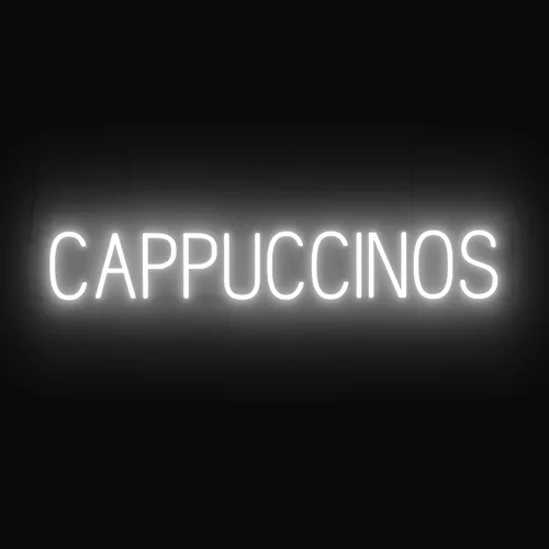 Vista 63 de SpellBrite Letrero de té Aspecto de letrero de té neón, luz LED azul, 13.1 x 6.3 pulgadas Ultra-Bright Click-Together Signage for Cafes, with