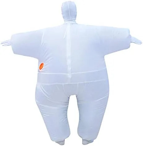 Vista 6 de JOYGLEN Disfraz inflable de cuerpo completo, juego de tela para adultos, divertido traje de Halloween para hombre, disfraz de cosplay