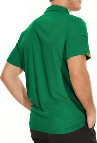 Vista 3 de V VALANCH Polo de manga corta para hombre, que absorbe la humedad, polo de golf, atlético, con cuello, A-Negro