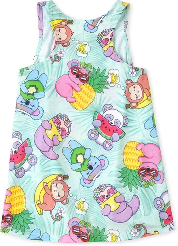 Vista 2 de The Children's Place Conjunto de pijama de 2 piezas sin mangas y pantalones cortos para niña