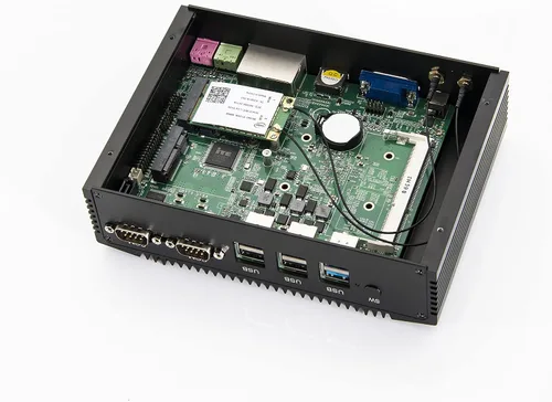 Vista 5 de KINGDEL Mini PC Intel Pentium N3520/Celeron N2920 4 núcleos 4 GB DDR3 RAM 64 GB SSD Windows 11 Pro sin ventilador industria empresarial computadora