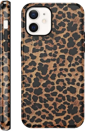 Vista 46 de Funda de teléfono con estampado de guepardo para iPhone 7/8/SE 2020/2022 de 4.7 pulgadas, funda de lujo con diseño de leopardo marrón coqueta a
