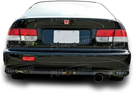 Vista 2 de Defensa trasera estilo Type-R para Honda Civic 1992-1995 Coupé; Sedán