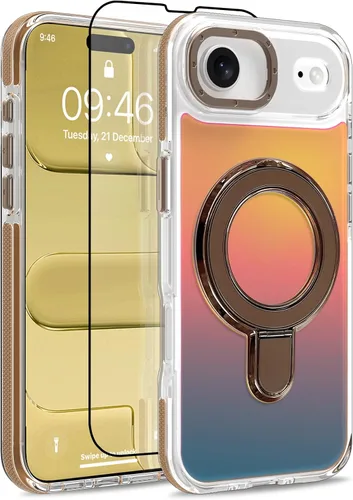 Vista 229 de Funda magnética para Google Pixel 10 Pro XL [compatible con Magsafe] [bonito diseño fluorescente de moda] a prueba de golpes, delgada, translúcida