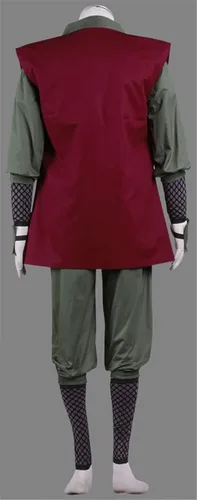 Vista 8 de ZNZXYCOS Conjunto de kimono de anime rojo y verde para adultos, talla estadounidense, para Halloween, cosplay, disfraz para hombre