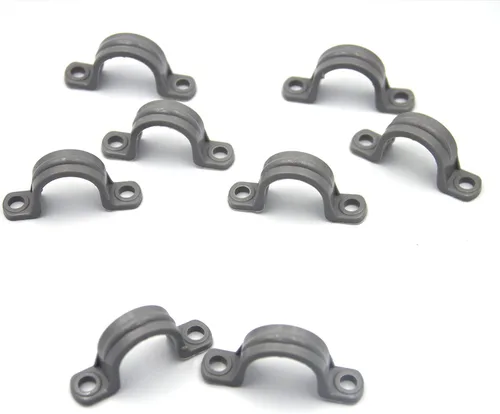 Vista 5 de ISPINNER 12 correas de tubo de PVC de 3/4 pulgadas, correa de conducto de plástico de 2 agujeros para tuberías de PVC, conductos y cables