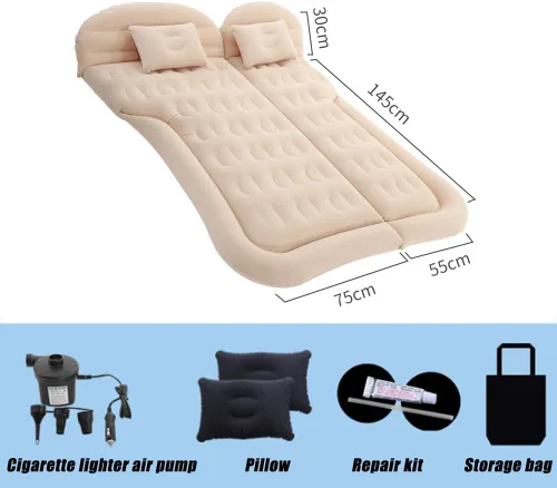 Vista 2 de Cama de automóvil para Dodge Grand Caravan/Durango/Challenger Charger Durango RT, colchón inflable de viaje, camas para dormir, viajes, camping E