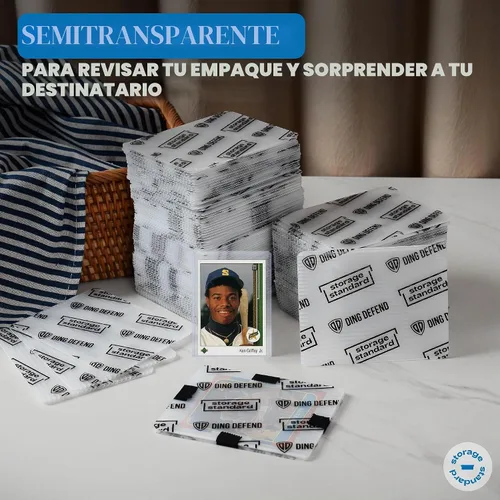 Vista 7 de Protectores de envío de tarjetas coleccionables – Insertos de plástico ultra fuertes de primera calidad – Paquete de 110 – 3.5 x 4.5 pulgadas
