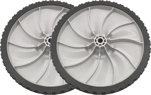 Vista 2 de 2 ruedas universales de plástico 490-325-0023 de 11 x 1.75 pulgadas para MTD, Craftsman, Toro