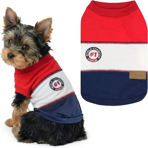 Vista 77 de Parisian Pet Camisa para perro de Amazonia - Ropa de algodón para perros pequeños - Elegante traje tropical para perros - Ropa ligera y suave