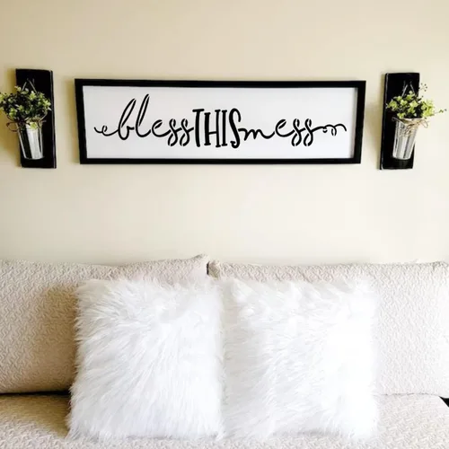 Vista 8 de Plantillas de palabras para pintar en madera, lienzo, tela, reutilizables, plantillas de bienvenida para granja, plantillas de arte inspiradoras