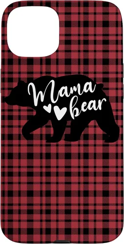 Vista 9 de Mama Bear Buffalo Black and Red Plaid Family Women Mom Gifts Case for iPhone 17