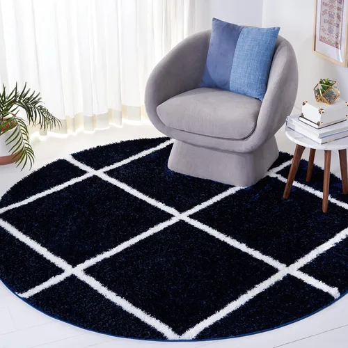 Vista 41 de SAFAVIEH Tahoe Shag Collection - Alfombra para pasillo, 2 x 9 pies, diseño de enrejado, no desprende pelusa y de fácil cuidado, 1.2 pulgadas